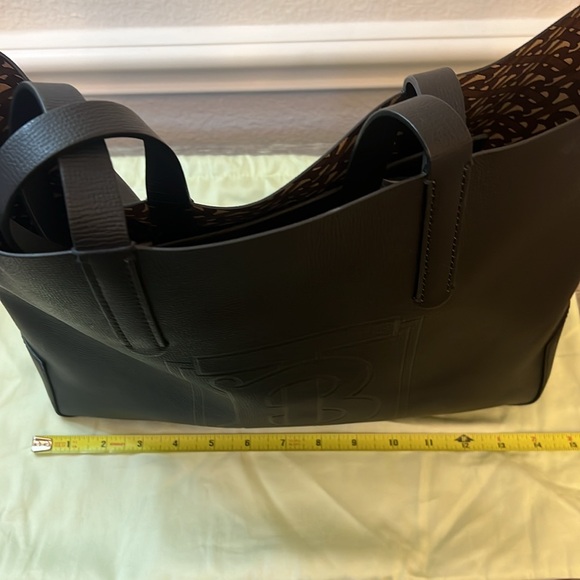 Burberry TB Embossed Medium Tote Bag, Black - Picture 13 of 15